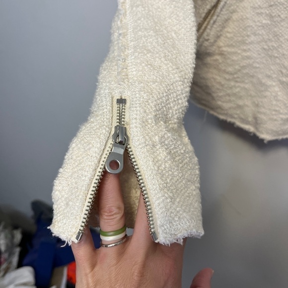 Rebecca Taylor Nuby Knit Cotton Blend Fitted Jacket size 4 - Picture 6 of 13